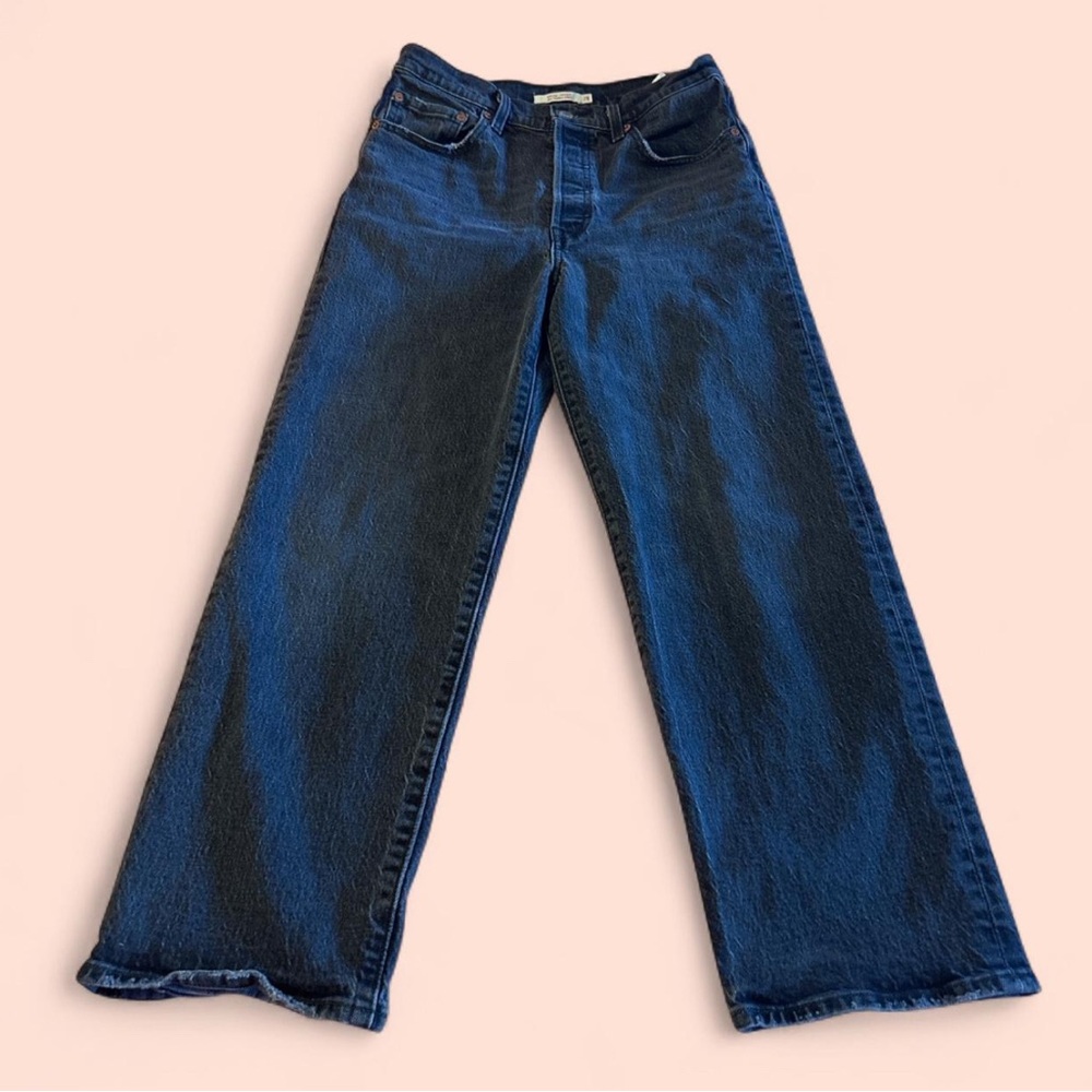 Levi’s Black Ribcage Straight Jeans 28